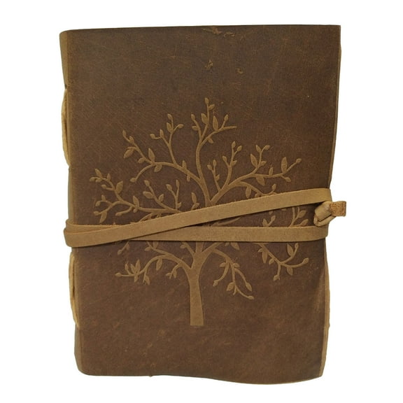 Madosh, Leather Journal Brown Tree Of Life Diary Personal Or Office Notepad Plain Pages Writing Notebook Travel diary