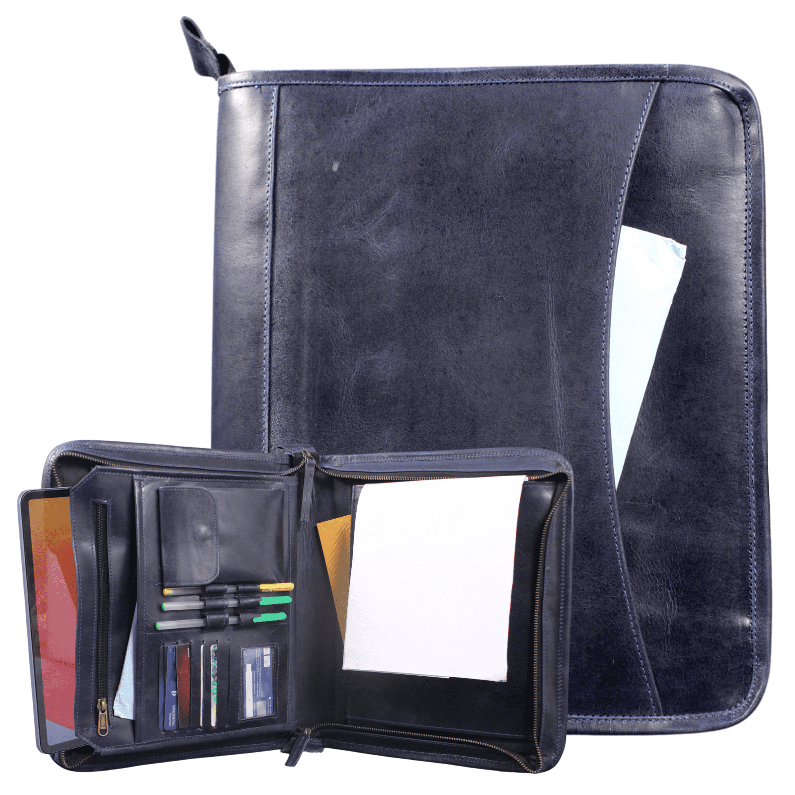 Madosh Leather Padfolio Binder - Madosh Leather Padfolio Binder Document Organizer Office Interview Resume File Folder Travel Zipper Portfolio Blue 43a26017 A076 4093 82bc Dc40f7a03ff8.a8cce84c37e5c5aa86d1e3a8baf170ea 