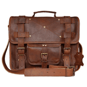 Madosh Mens Genuine Leather 15 Crossbody Laptop Bag