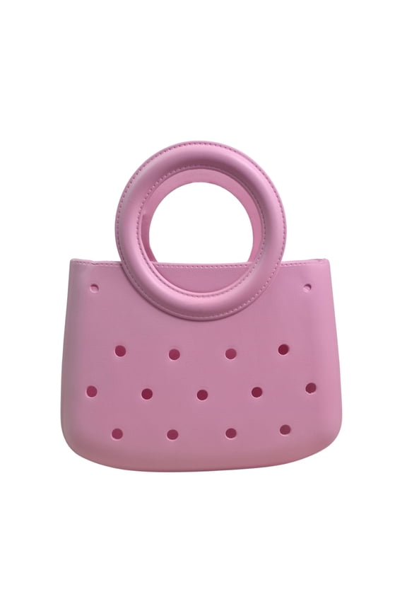 Mini EVA Beach Bag for Women - Waterproof Rubber Tote Handbag for Vacation, Pool & Shower | Open Beach Tote for Women