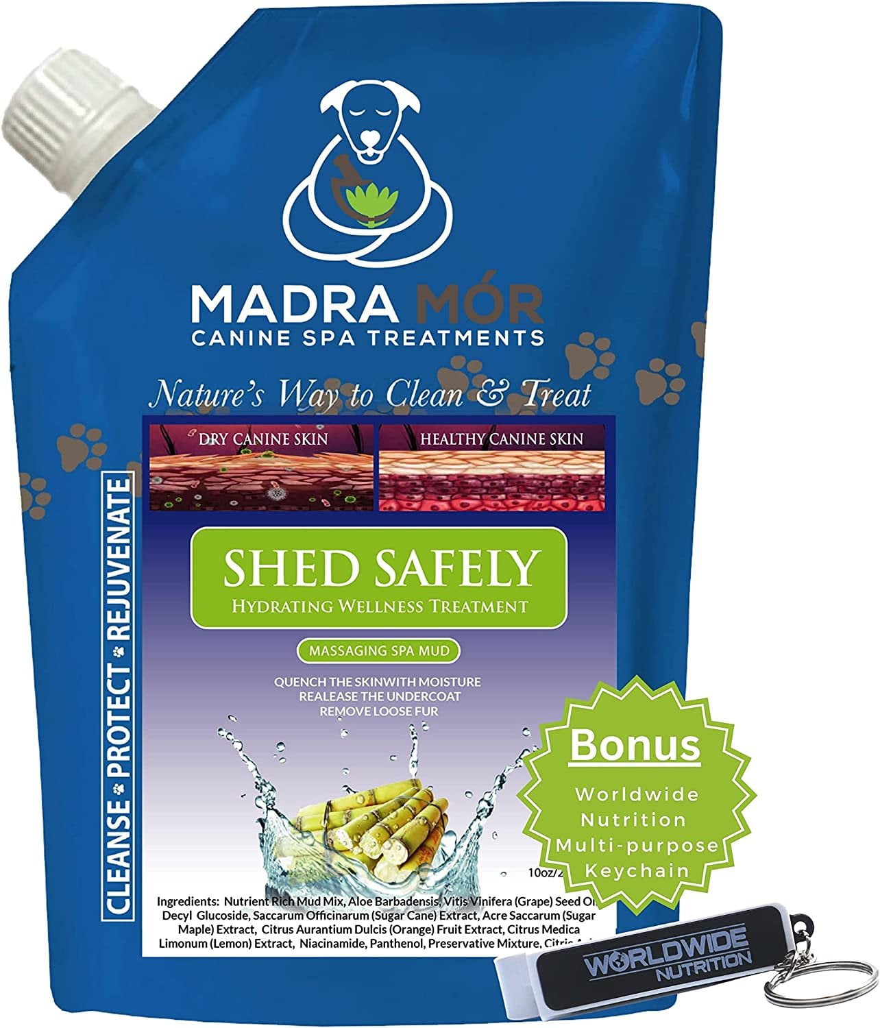 Madra Mor Shed Safely Dog Essentials Mud Bath Dog Grooming Dog Wash Dry Skin for Dogs Treatment
