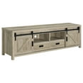 thumbnail image 1 of Madra 2-door Engineered Wood 79-inch TV Stand Distressed Pine, 1 of 13