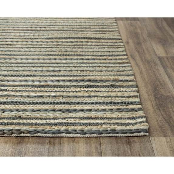 Madras Brown 5'X7'6" Hand Woven Jute Rug