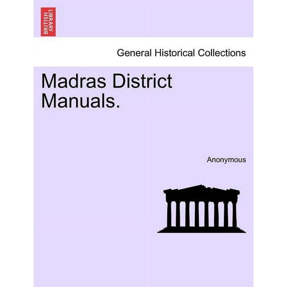 Madras District Manuals. Paperback