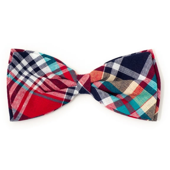 Madras Plaid Bow Tie