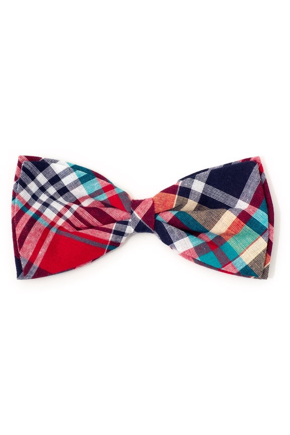 Madras Plaid Bow Tie