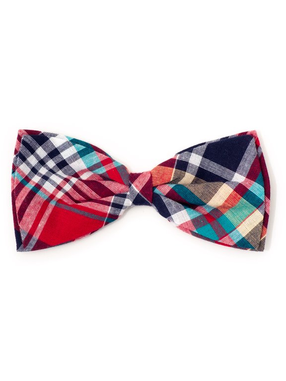Madras Plaid Bow Tie