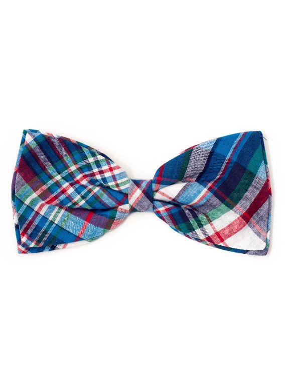 Madras Plaid Bow Tie