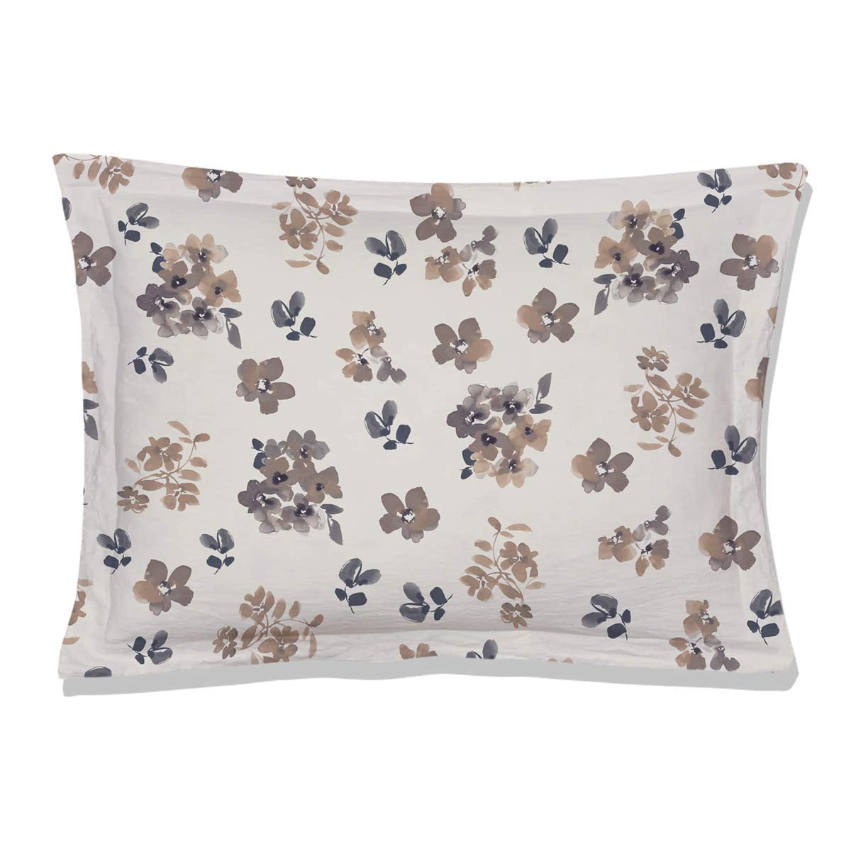 Madras Wrinkle Resistant Reversible Print 100% Organic Cotton Sham Set of 2