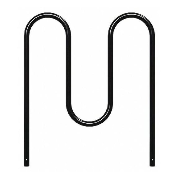 Madrax Bike Rack,Black,36" H,39" L,Steel QS-WP36-5-IG-B