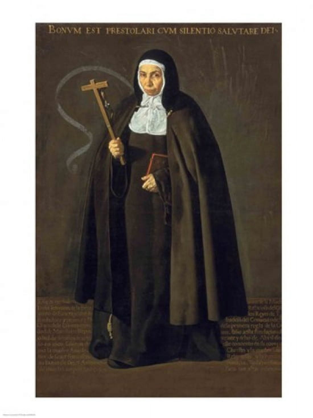 Madre Maria Jeronima de la Fuente 1620 Canvas Art - Diego Velazquez (18 x 24)