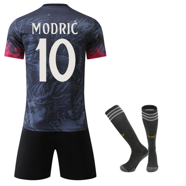 Madrid 24/25 Dragon Pattern Authentic #10 Modric Home Jersey Kit