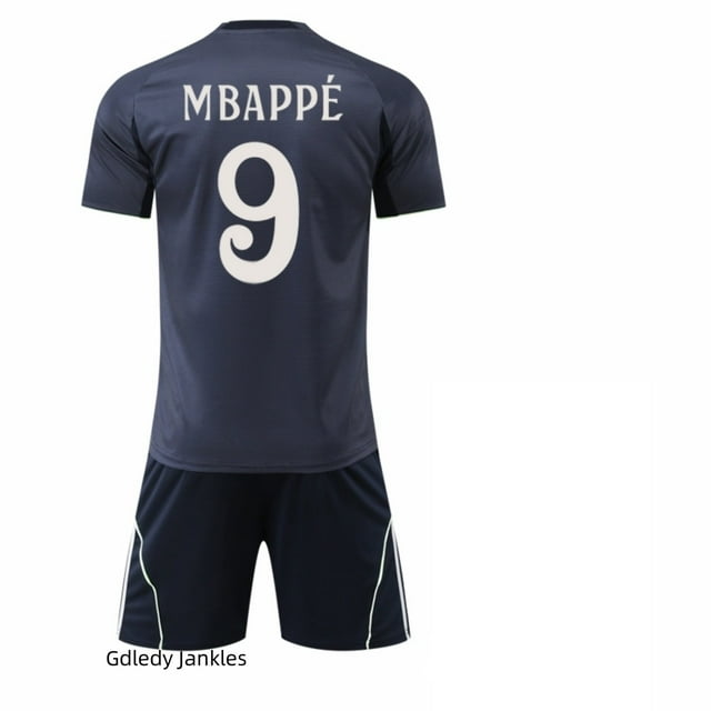 Madrid 25/26 Away Soccer Shirt with Mbappe 9 Printing