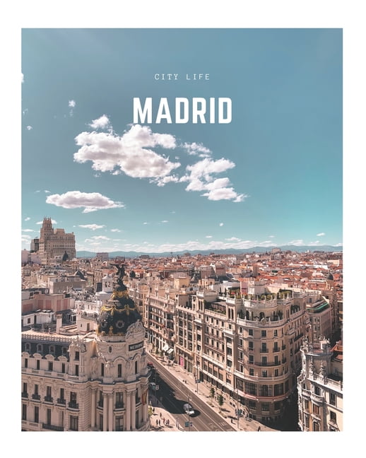 City Life Book Madrid: A Decorative Book &amp;#9474; Perfect for Stacking on Coffee Tables &amp; Bookshelves &amp;#9474; Customized Int, Book 10, (Paperback)