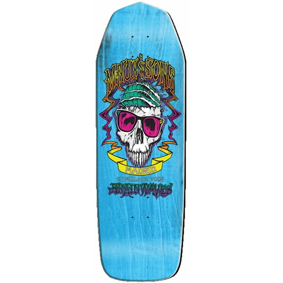 Madrid Maui And Sons Brainwave Skateboard Deck 9.37x29.75 Blue