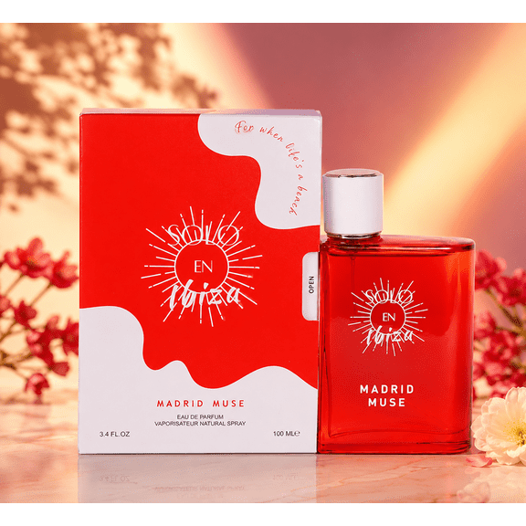 Madrid Muse Eau de Parfum for Women, June Flower & Fruit Fragrance, Long-Lasting Perfume Spray, 3.4 Fl Oz / 100 mL