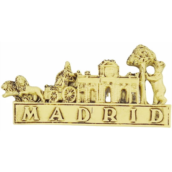 Madrid Spain 3D Fridge Magnet Souvenir Gift,Resin Handmade Madrid Refrigerator Magnet Home Decoration Collection