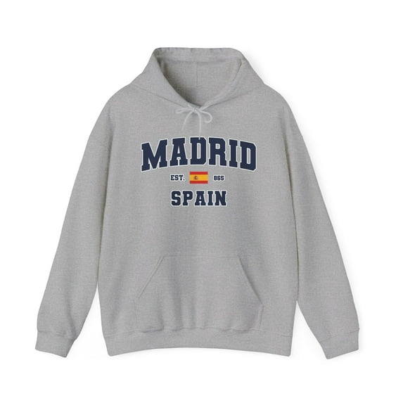 Madrid Spain Moving Trip Vacation Hoodie Gifts Hooded Sweatshirt