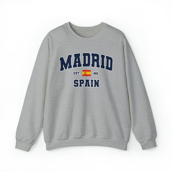 Madrid Spain Moving Trip Vacation Sweatshirt, Gifts, Crewneck