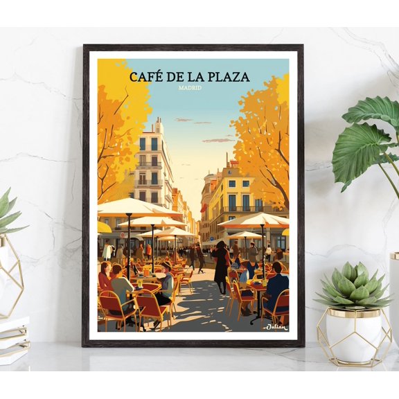 Madrid, Spain, Travel Print, Modern Wall Art Home Decor #1206, 8x12 UNFRAMED