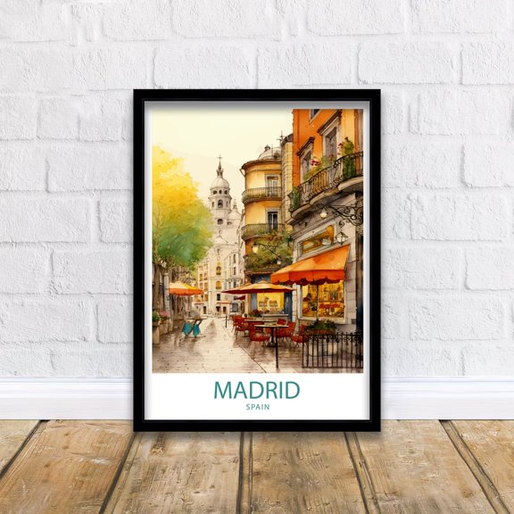 Madrid Spain Travel Wall Decor Unframed Paper Print
