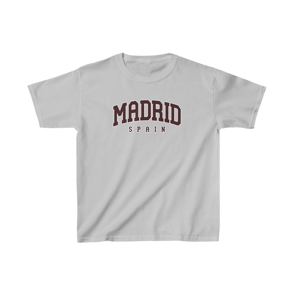 Madrid Spain Vacation Moving Kids Shirt Gifts Youth Tee Tshirt