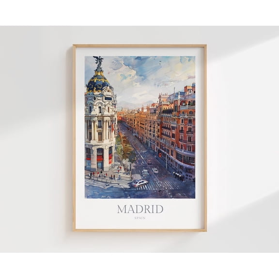 Madrid Spain Wall Art Home Decor Poster Poster, Unframed Size 8x12