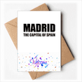 thumbnail image 1 of Madrid The Capital Of Spain Welcome Back Greeting Cards Envelopes Blank, 1 of 4