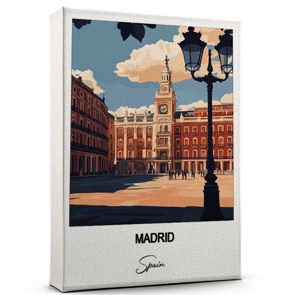 Madrid Travel Wall Canvas Elegant and Cultural Art Print Spain Canvas Print Ideal Gift for Travel Lovers