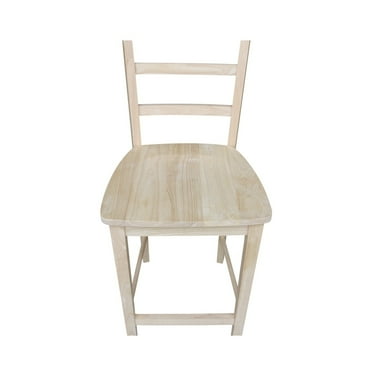 Linon Marino Full Back Wood Counter Stool, 24