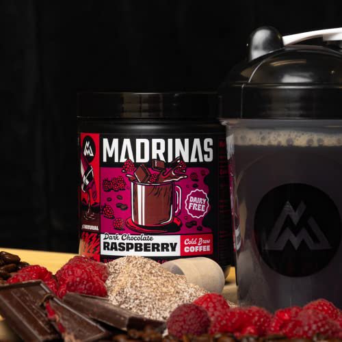 Madrinas DairyFree Dark Chocolate Raspberry Cold Brew Coffee Powder