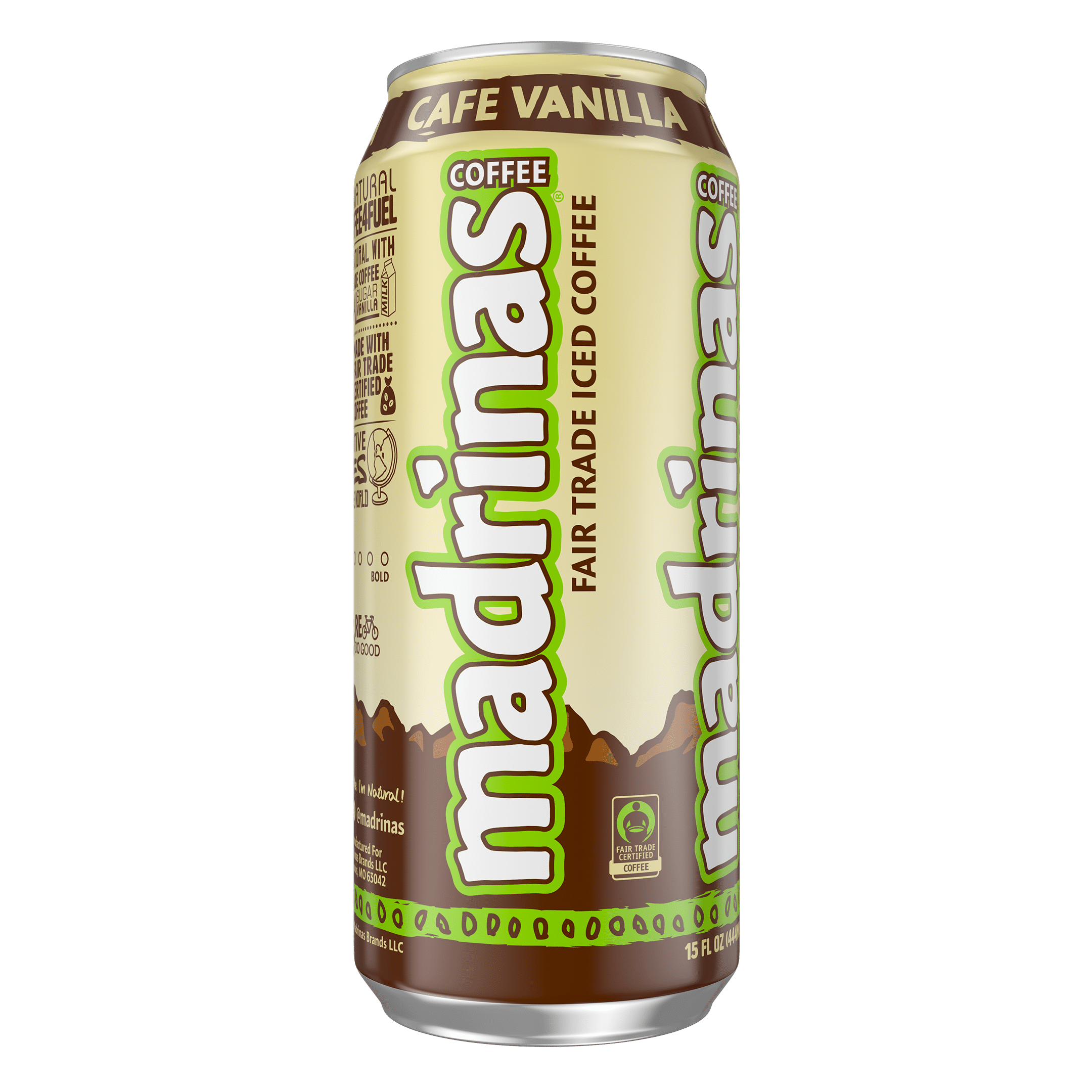 Madrinas Fair Trade Cold Brew Cafe Vanilla Coffee, 15 Fl. Oz., 12 Count