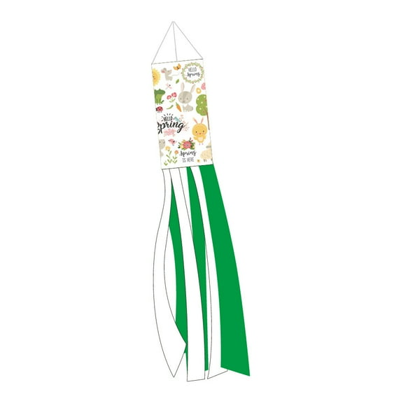 Madrona Brands Spring Wild Flowers Windsock - Durable Outdoor Hanging Decor 60-Inchstyle:style 3;