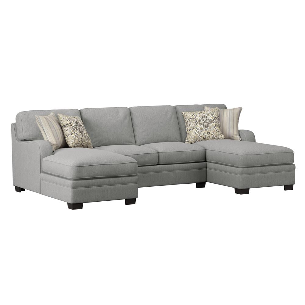 Madrona Burke UShaped Sectional with Track Arms, Welt Seaming, And