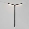 thumbnail image 1 of JONATHAN Y Madsen 18.25" 2-Light Modern Minimalist Iron Integrated Plug-In LED Sconce for Ceiling Corner with App/Remote Controllers, Black, 1 of 9