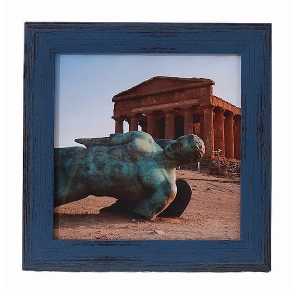 Mae 1PC blue photo frame creative simple table photo wall hanging wall is "American modern casual square decoration