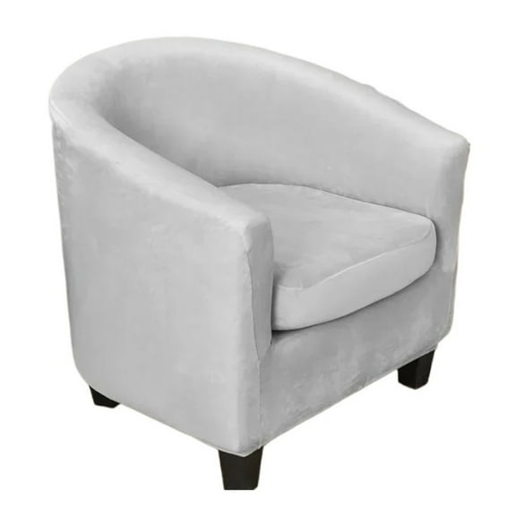 Mae 1Set Tub Sofa Cover Velvet Club Chair Cover Small Round Sofa Slipcovers for Living Room Couch Covers