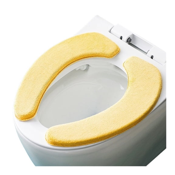 Mae 1set Toilet Cushion Memory Foam Toilet Seat Covers with Plush Thickened Soft Warmer Washable Bathroom Accessories