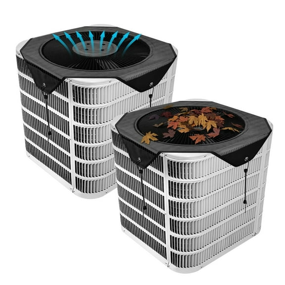 Mae 2 Pack Mesh Air Conditioner Covers for Outside Units with Bungee Cords