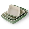 thumbnail image 1 of Tramontina Mae 3-Piece Ceramic Porcelain Baking Pans Set, Cactus, Non Stick Casserole Dishes for Oven, Rectangular Bakeware for Lasagna, Cakes and Loafs, 1 of 7