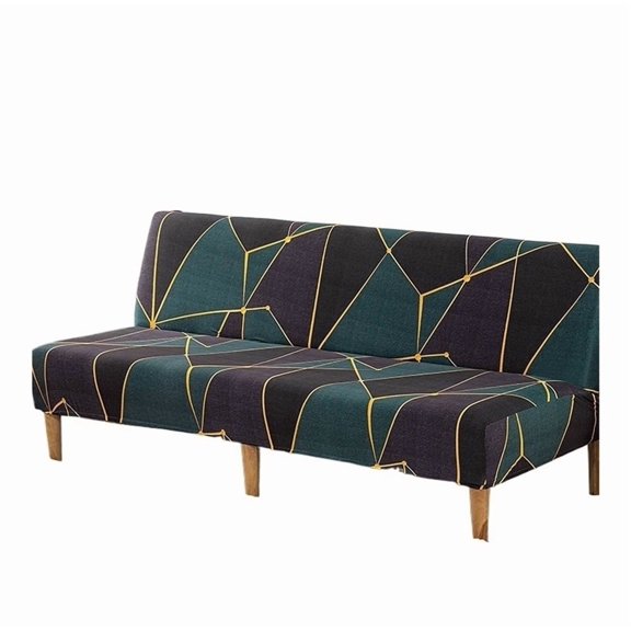 Mae Armless Futon Cover Stretch Sofa Bed Cover Protector High Spandex Elastic Futon Slipcover