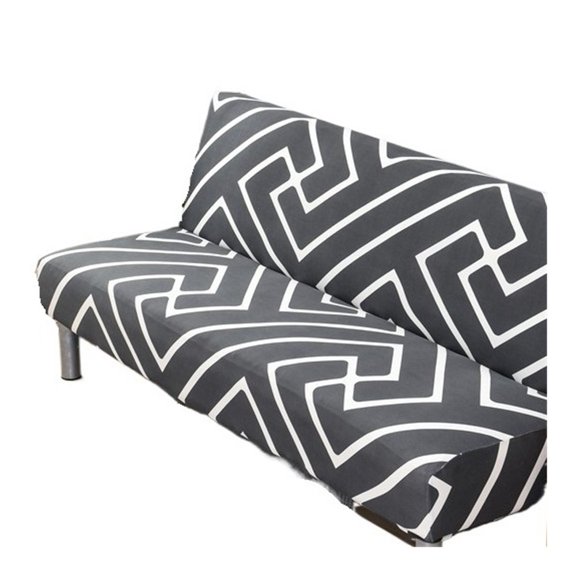 Mae Armless Futon Cover Stretch Sofa Bed Cover Protector High Spandex Elastic Futon Slipcover