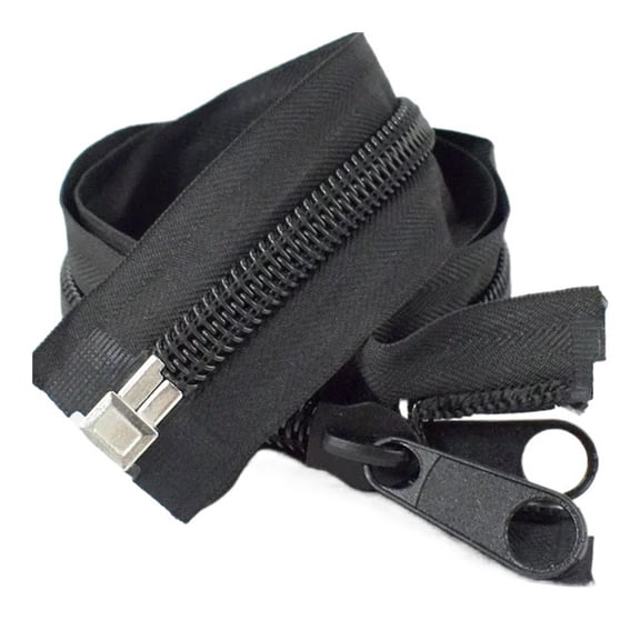 Mae Black 10# Nylon Zippers Open-End Double Side Zipper for Jacket Sleepbag Tent Long Zip Repair Kit DIY Sewing Accessories