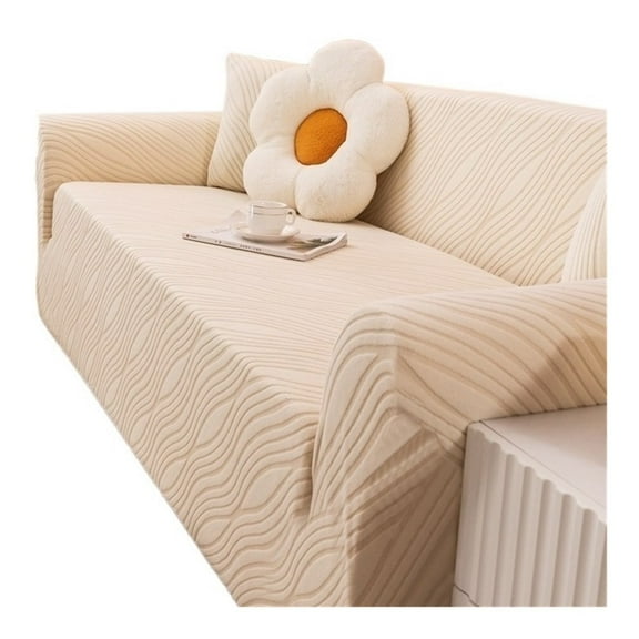 Mae Jacquard Sofa Slipcover for Living Room Stretch Sofa Cover Anti Slip Thickened Slipcover Furniture Protecto