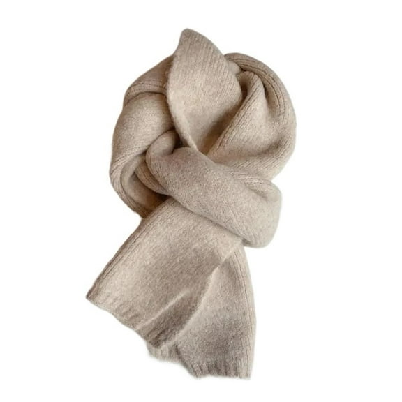 Mae Ladies Scarf Women Winter Warm Solid Color Shawl and Wraps Female Warm Thick Neckerchief