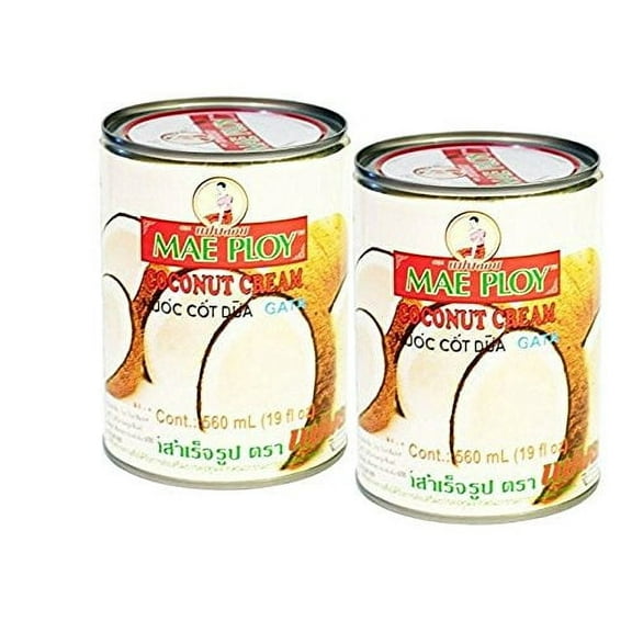Mae Ploy Coconut Cream - Asian Cuisine Most Popular Cream (2 Cans)