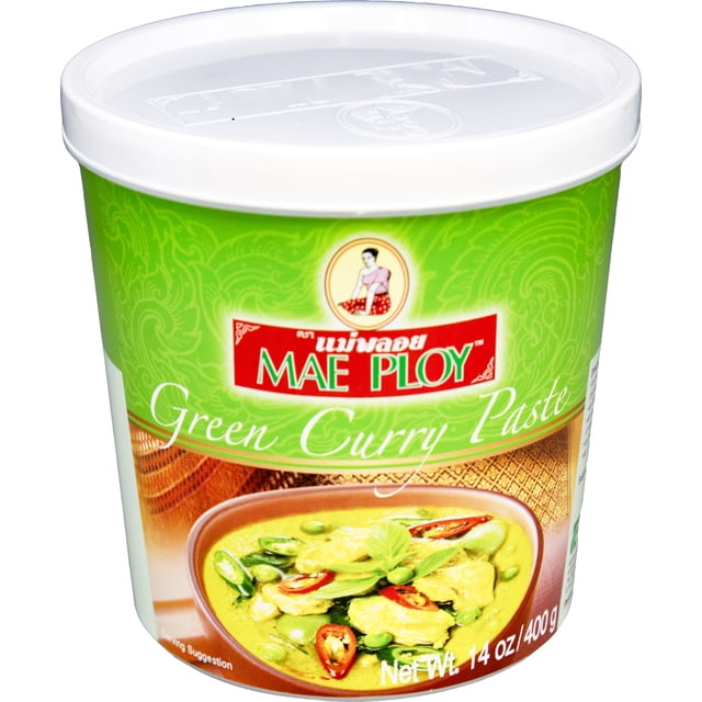 Ploy Mae Ploy Authentic Thai Green Curry Paste, 14 oz Jar - International ...