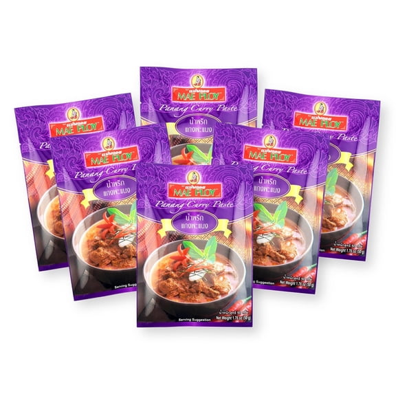 Mae Ploy Green Curry Paste Panang Curry 1.76 Oz. (50 g) (Pack of 6)