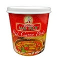 thumbnail image 1 of Mae Ploy Red Curry Paste, Authentic Thai Curry Paste With Red Chili, Shrimp Paste, Lemongrass and Aromatic Herbs for Cooking Butter Chicken, Rendang, Curries, Stews and Other Dishes, 2.2lbs Tub, 1 of 3
