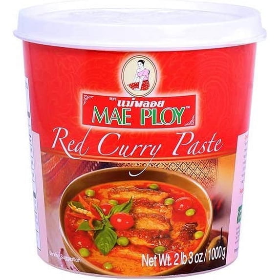 Mae Ploy Red Curry Paste, Authentic Thai Red Curry Paste For Thai ...